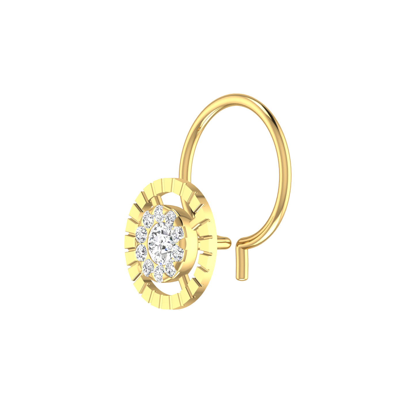 0.09 Carat Natural Diamond Nose Pin - HI Color, VS-SI Clarity.